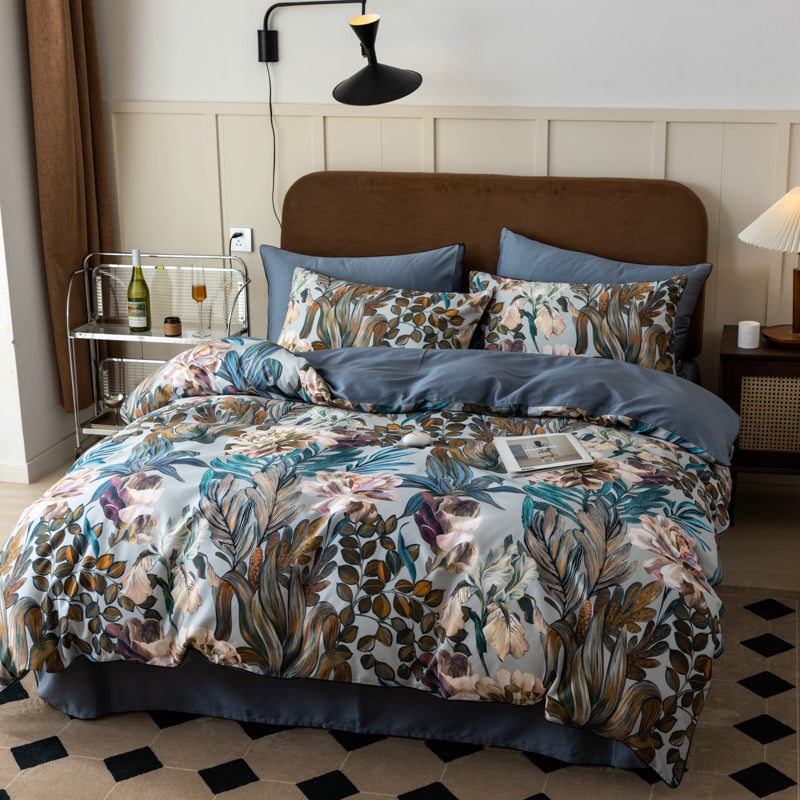 Rhythm Leaf Floral Bedding Sets | Floral Bedding Sets | Premium Bedroom