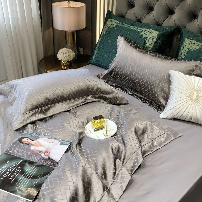 Grey Egyptian Cotton Duvet Cover | Duvet Cover Set | Premium Bedroom