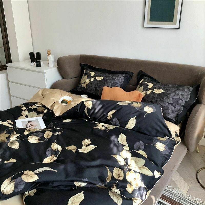 Autumn Leaves Bedding Set | Botanical Bedding Set | Premium Bedroom