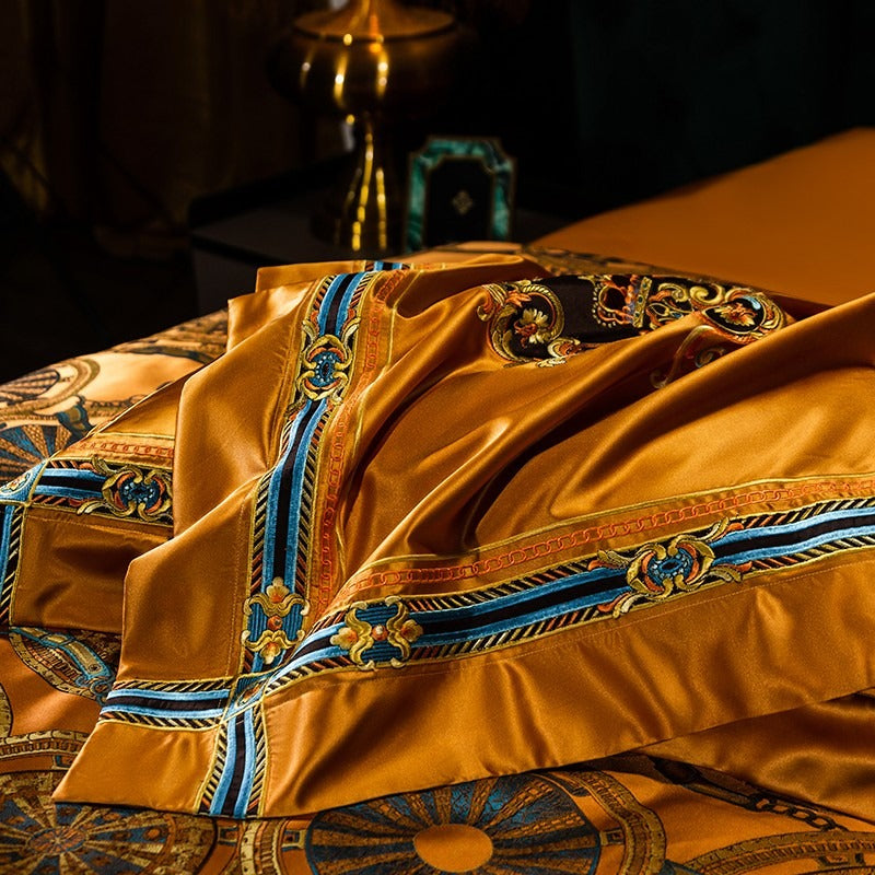 Raeda Tassel Bedding Set | Gold Bedding Set | Premium Bedroom