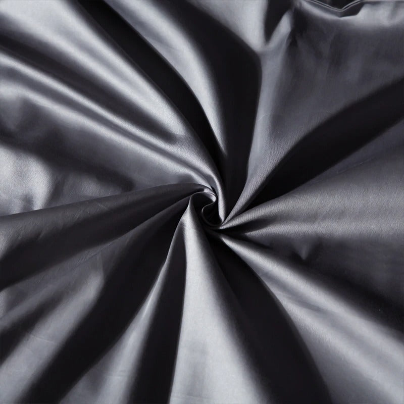 Deep Grey Silk Bedding Set | Silk Bedding Set | Premium Bedroom