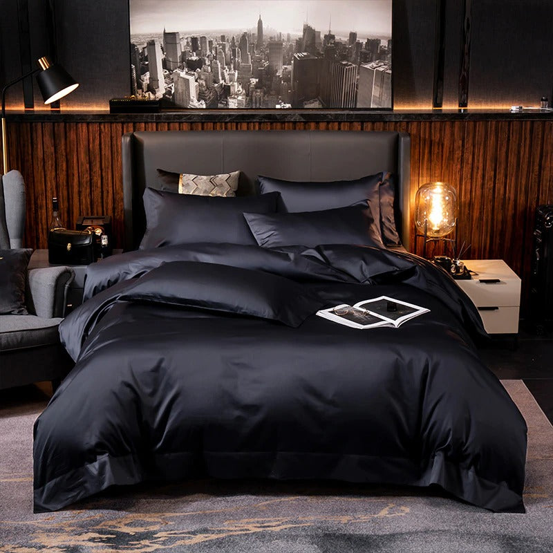 Rich Black Bedding Set | Black Bedding Set | Premium Bedroom