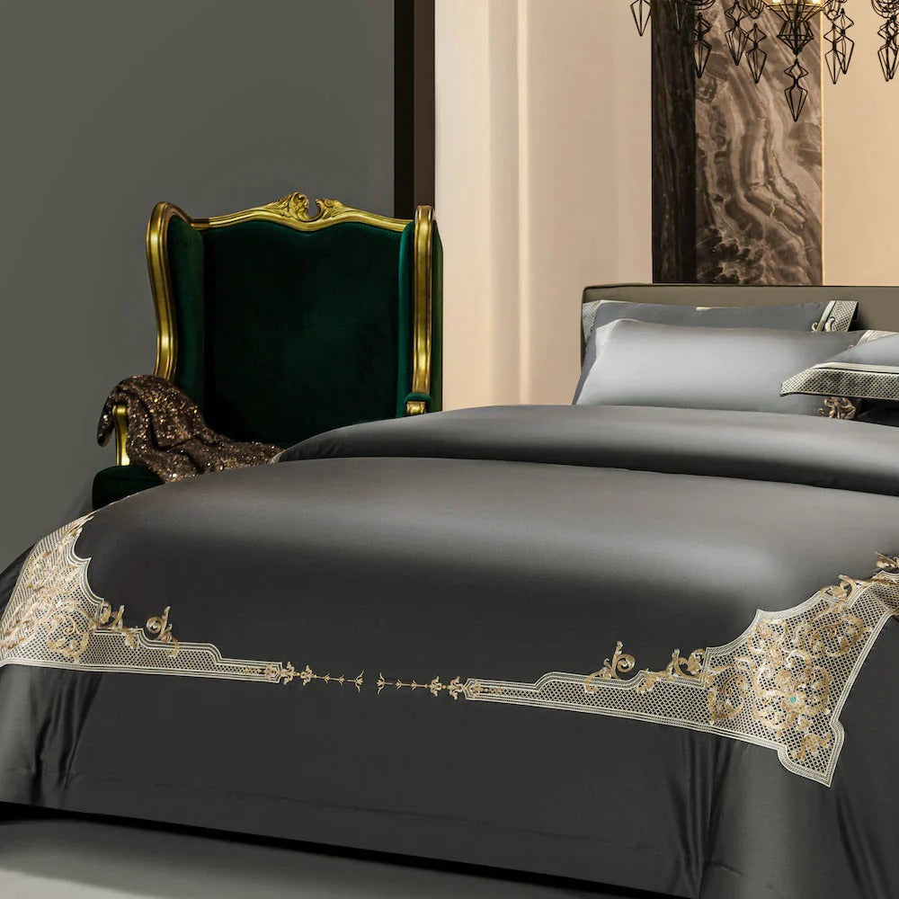 Knight Grey Egyptian Bedding Set | All Beddings | Premium Bedroom