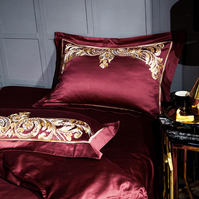 Burgundy Bedding Set | Burgundy Egyptian Bedding Set | Premium Bedroom