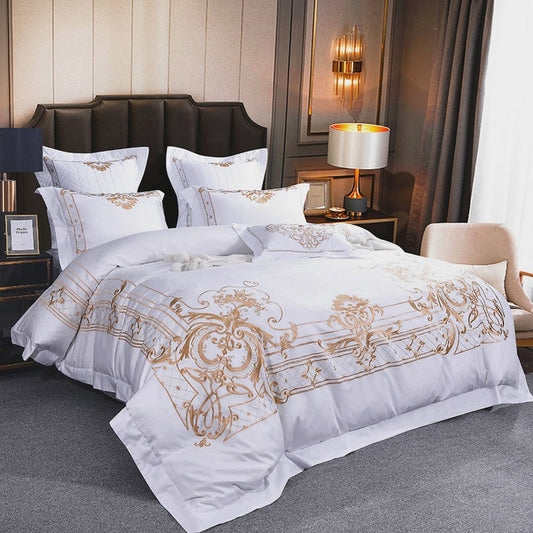 Embroidered Duvet Cover | Embroidery Bedding Set | Premium Bedroom