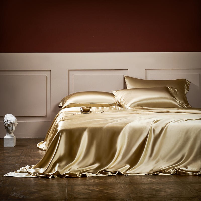 Gold Momme Silk Bedding Set | Gold Momme Silk Duvet | Premium Bedroom