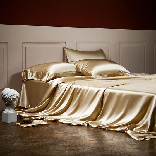 Gold Momme Silk Bedding Set | Gold Momme Silk Duvet | Premium Bedroom