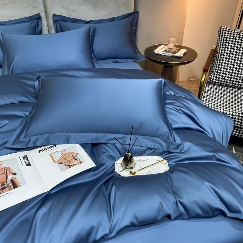 Royal Blue Cotton Bedding Set | Best Bedding Set | Premium Bedroom