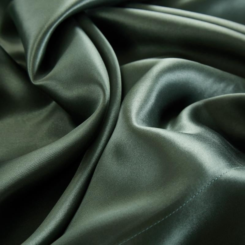 Rifle Green Silk Bedding Set | Green Bedding Set | Premium Bedroom