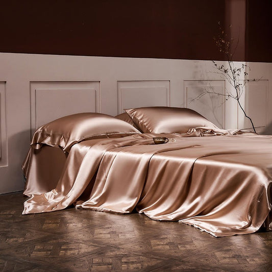 Rose Gold Silk Bedding Set | Rose Gold Bedding Set | Premium Bedroom