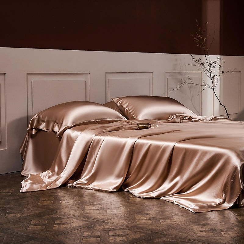 Rose Gold Silk Bedding Set | Rose Gold Bedding Set | Premium Bedroom
