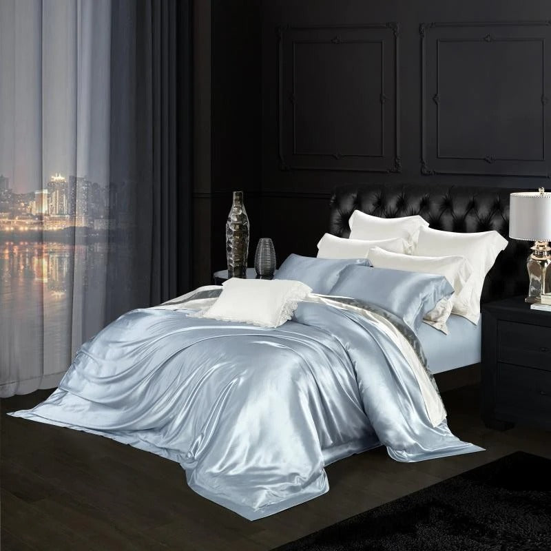 Bali Blue Silk Bedding Set | Bali Blue Bedding Set | Premium Bedroom