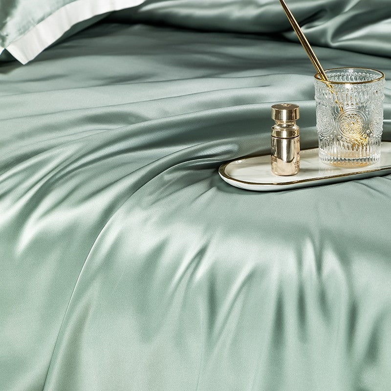 Green Shadow Luxury Silk Bedding Set