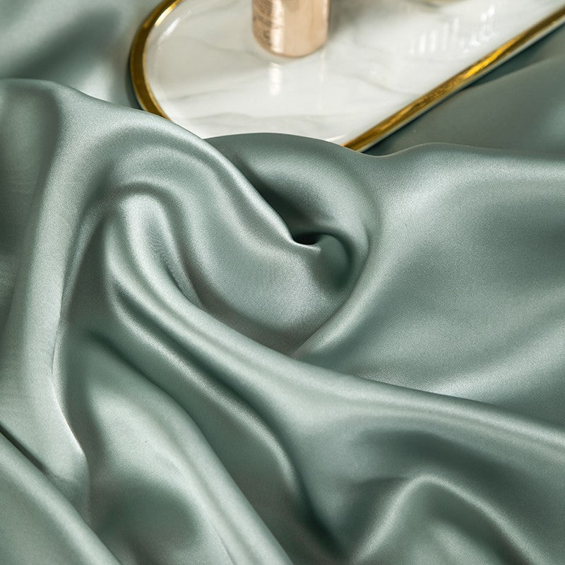 Green Shadow Luxury Silk Bedding Set