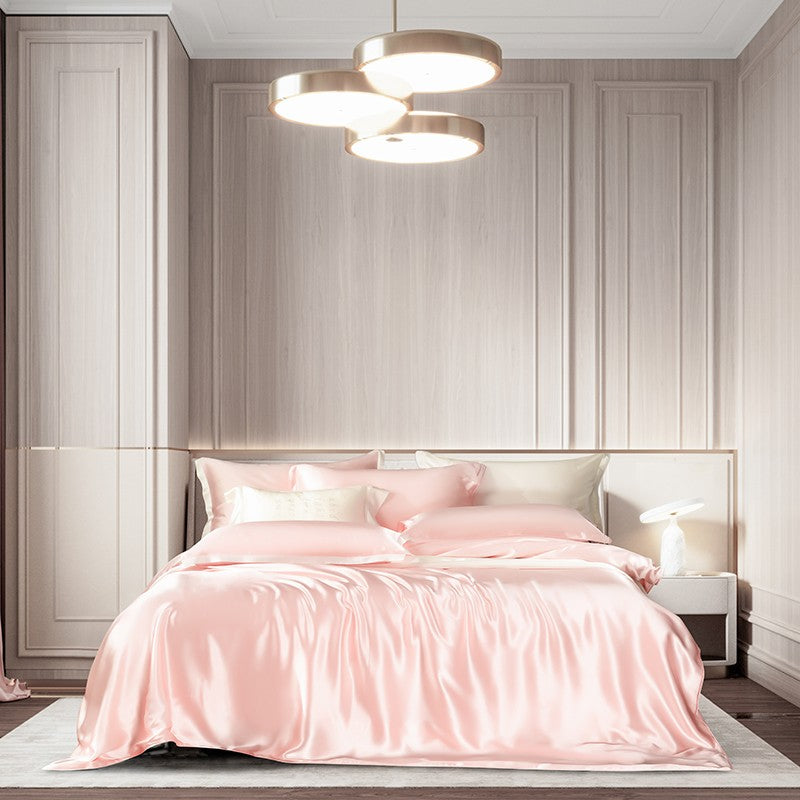 Pink Luxury Silk Bedding Set