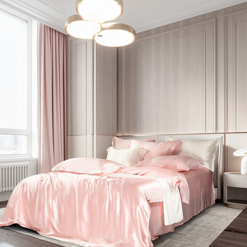 Pink Luxury Silk Bedding Set