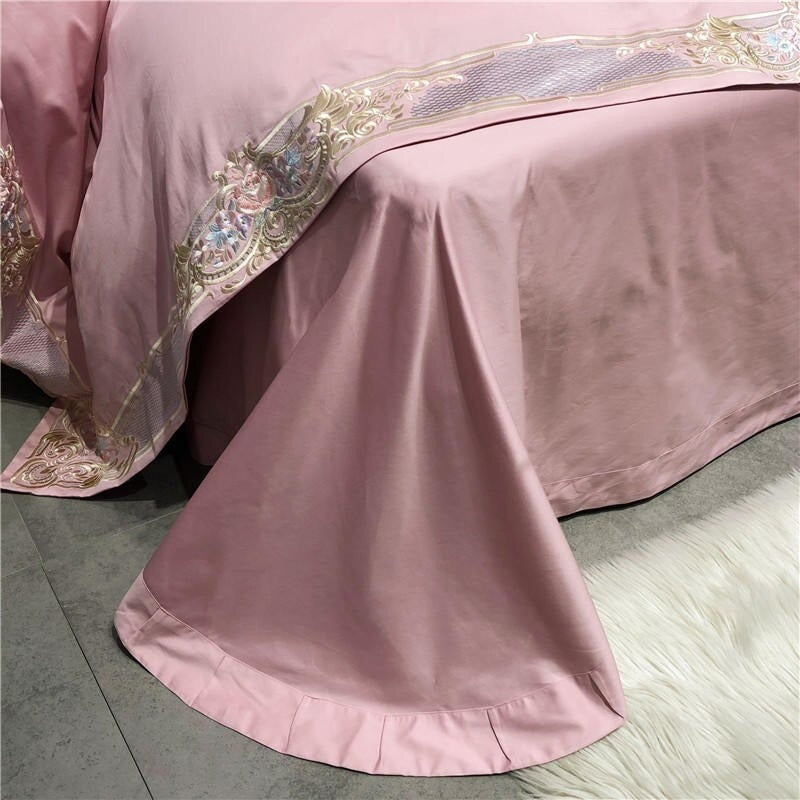 Pink Egyptian Bedding Set | Pink Bedding Set | Premium Bedroom