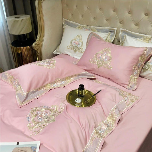 Pink Egyptian Bedding Set | Pink Bedding Set | Premium Bedroom