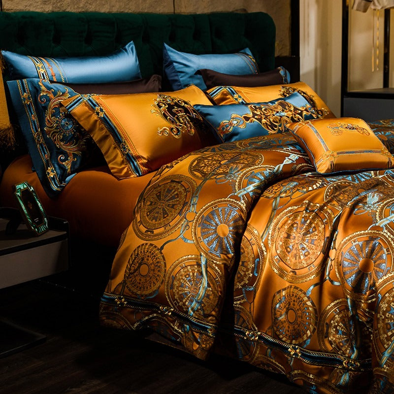 Raeda Tassel Bedding Set | Gold Bedding Set | Premium Bedroom