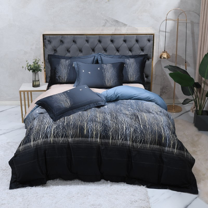 Dark Forest Bedding Set | Forest Egyptian Bedding | Premium Bedroom