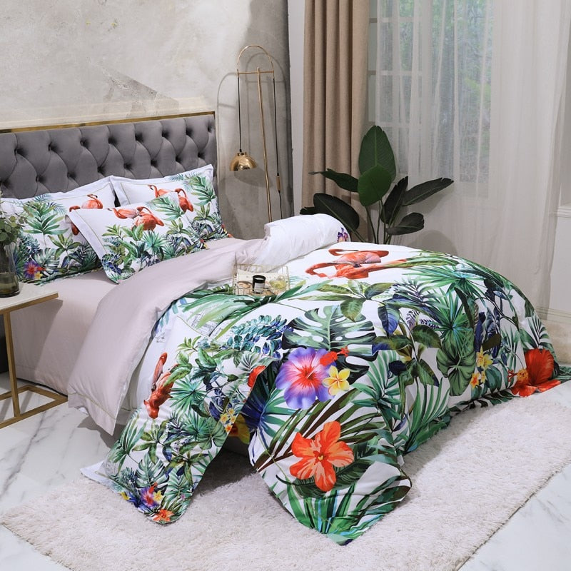Flamingo Cotton Bedding Set | Flamingo Comforter Set | Premium Bedroom