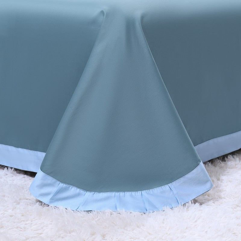 Sky Blue Peacock Bedding Set | Peacock Bedding Set | Premium Bedroom