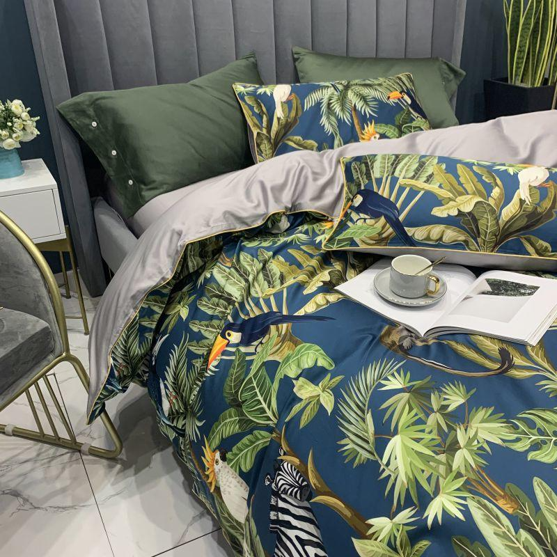 Green Floral Bedding Sets