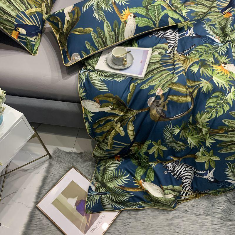 Green Floral Bedding Sets