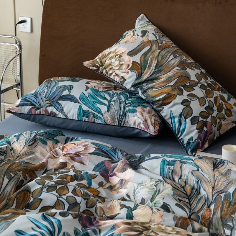 Rhythm Leaf Floral Bedding Sets | Floral Bedding Sets | Premium Bedroom