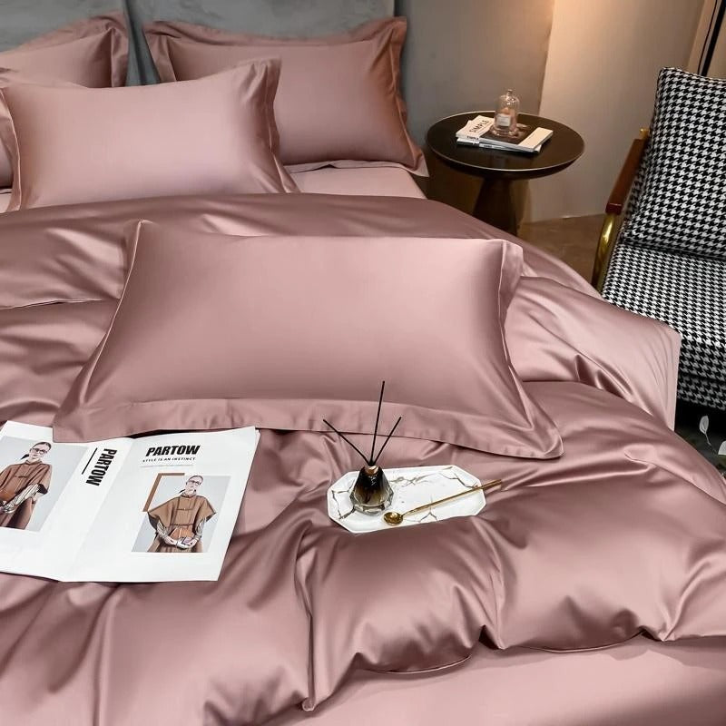 Rosy Brown Bedding Set | Cotton Bedding Set | Premium Bedroom