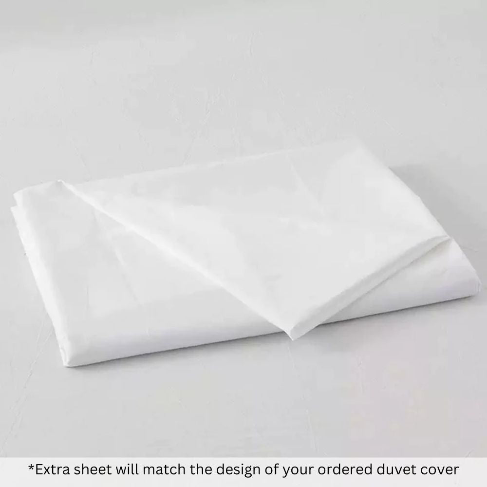 Extra Bed Sheet | White Cotton Bed Sheet | Premium Bedroom