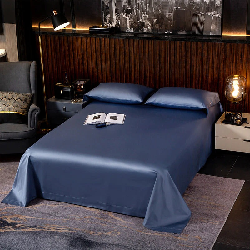 Navy Blue Silk Bedding Set | Navy Blue Bedding Set | Premium Bedroom