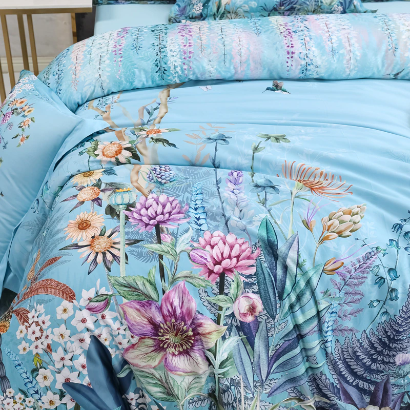 Sky Blue Bedding Set | Light Blue Bedding Set | Premium Bedroom