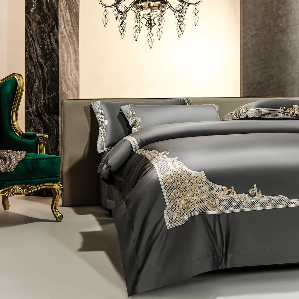 Knight Grey Egyptian Bedding Set | All Beddings | Premium Bedroom