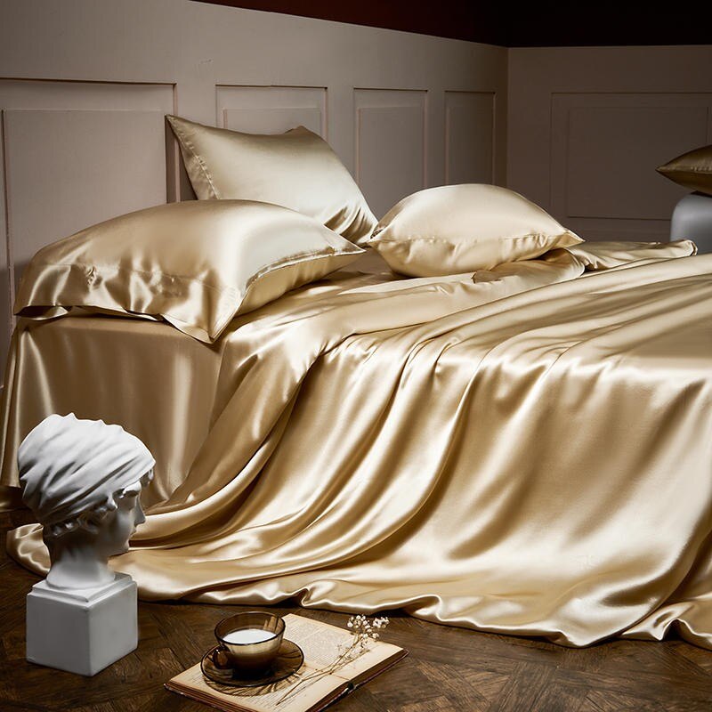 Gold Momme Silk Bedding Set | Gold Momme Silk Duvet | Premium Bedroom