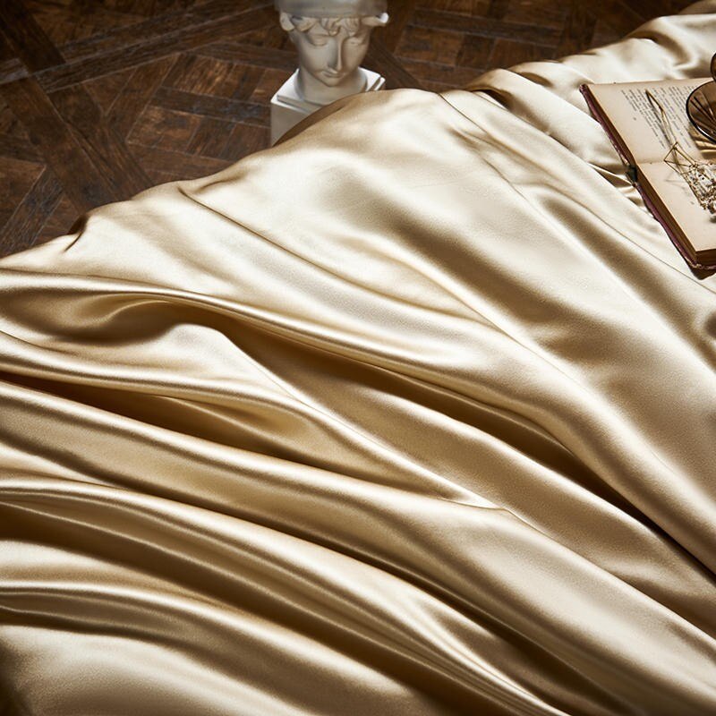 Gold Momme Silk Bedding Set | Gold Momme Silk Duvet | Premium Bedroom