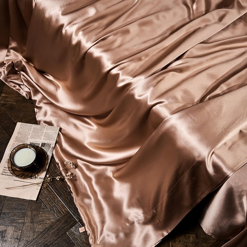 Rose Gold Silk Bedding Set | Rose Gold Bedding Set | Premium Bedroom