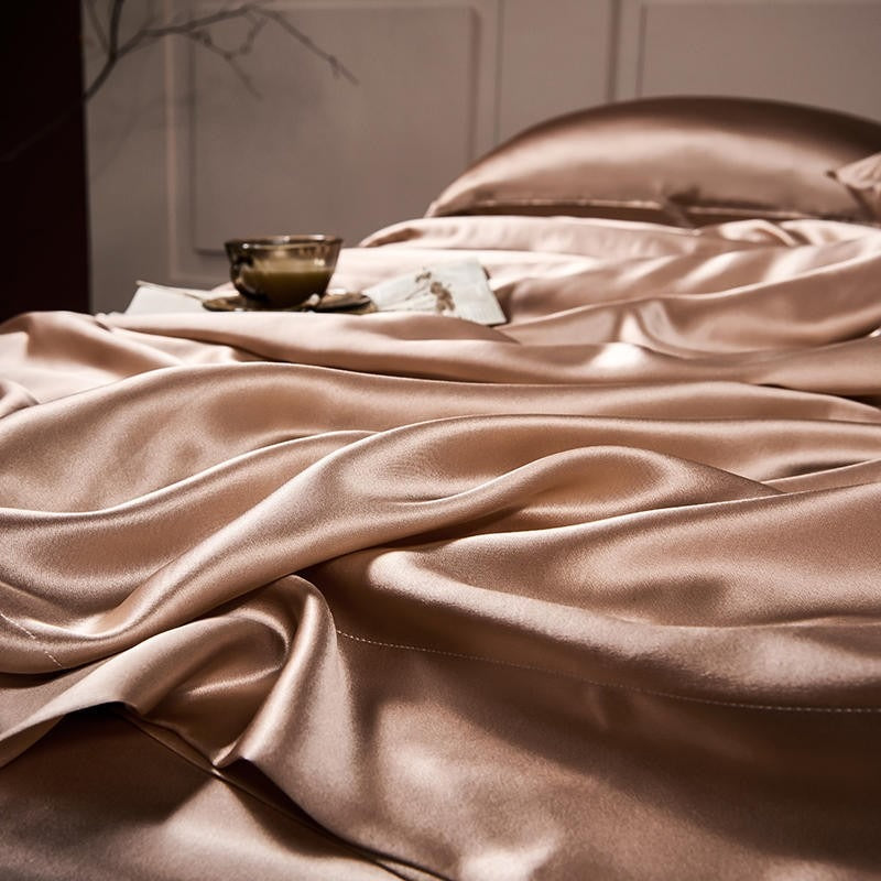 Rose Gold Silk Bedding Set | Rose Gold Bedding Set | Premium Bedroom