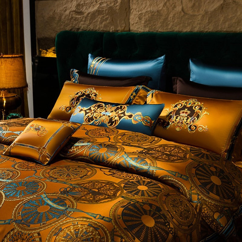 Raeda Tassel Bedding Set | Gold Bedding Set | Premium Bedroom