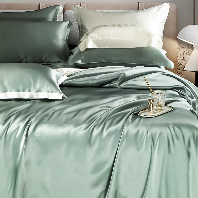 Green Shadow Luxury Silk Bedding Set