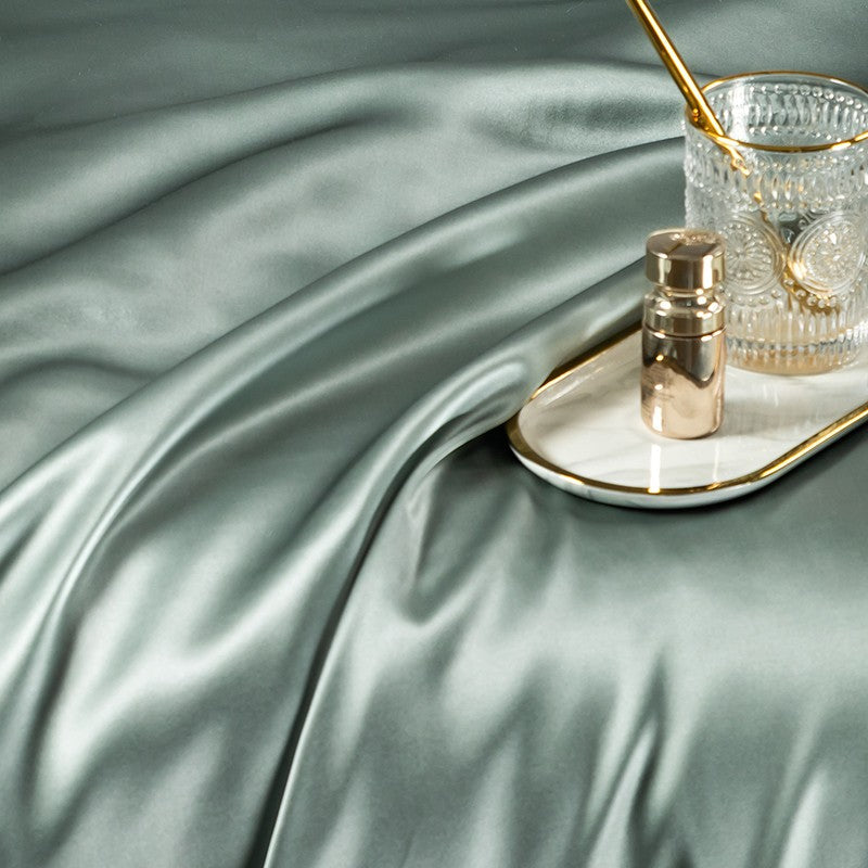 Green Shadow Luxury Silk Bedding Set