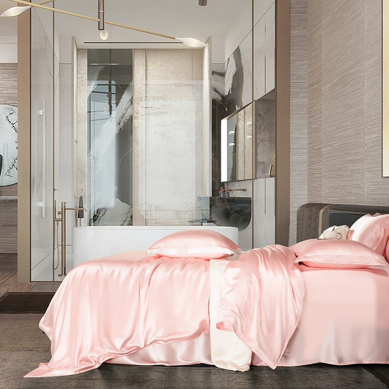 Pink Luxury Silk Bedding Set
