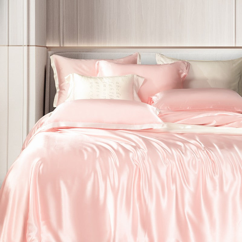 Pink Luxury Silk Bedding Set