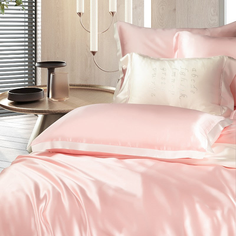 Pink Luxury Silk Bedding Set