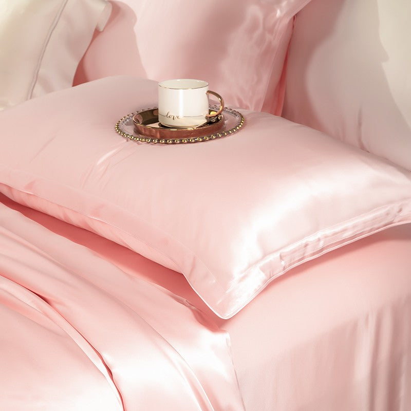 Pink Luxury Silk Bedding Set