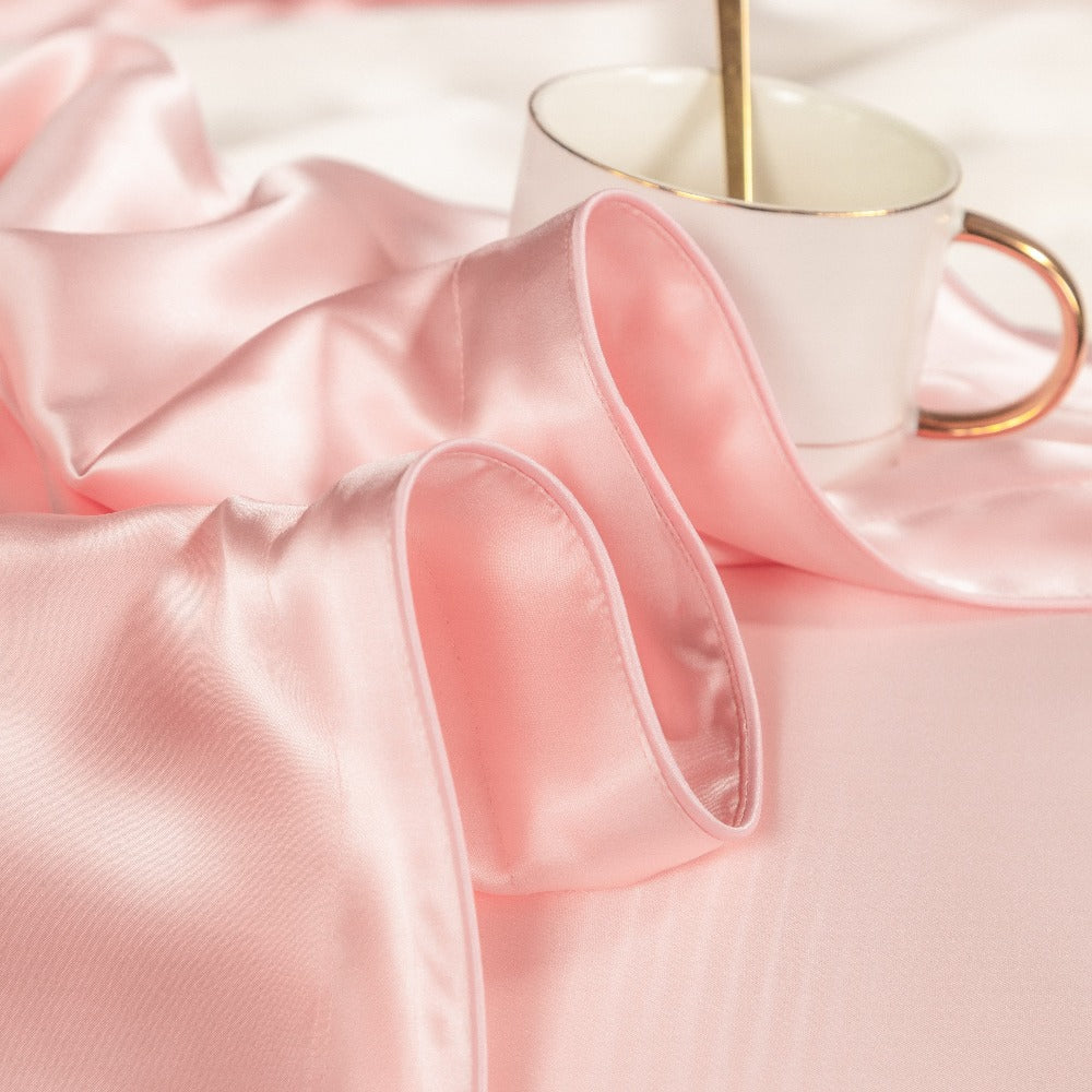 Pink Luxury Silk Bedding Set