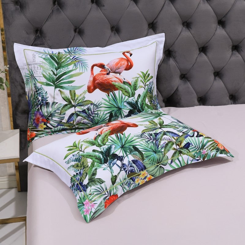 Flamingo Cotton Bedding Set | Flamingo Comforter Set | Premium Bedroom