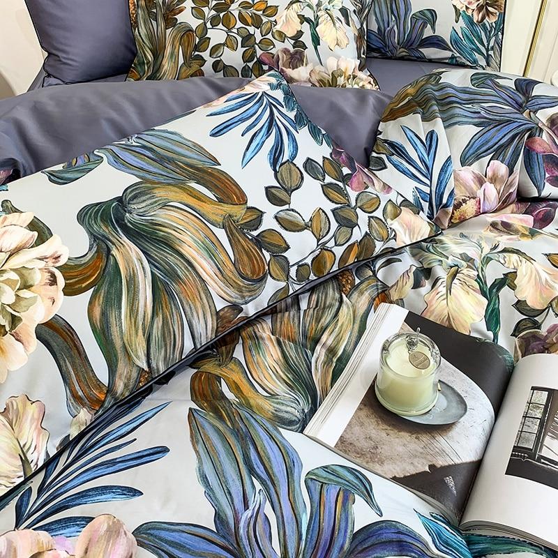 Rhythm Leaf Floral Bedding Sets | Floral Bedding Sets | Premium Bedroom