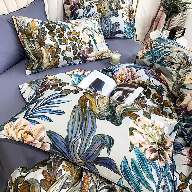 Rhythm Leaf Floral Bedding Sets | Floral Bedding Sets | Premium Bedroom